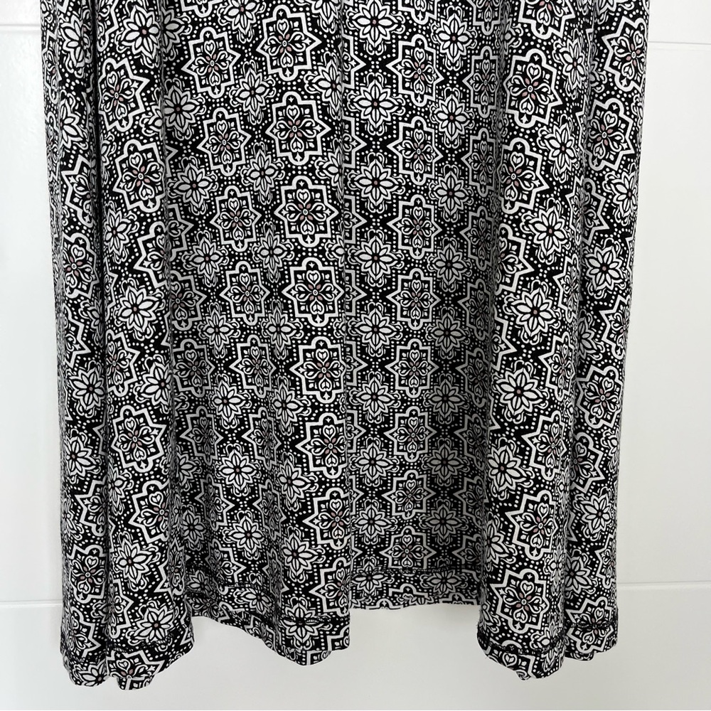 Loft Sleeveless Geometric Patterned Swing Dress X… - image 4